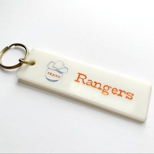 Vintage TEXAS RANGERS Baseball Keychain ornament